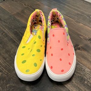 SpongeBob slip ons. Size 8